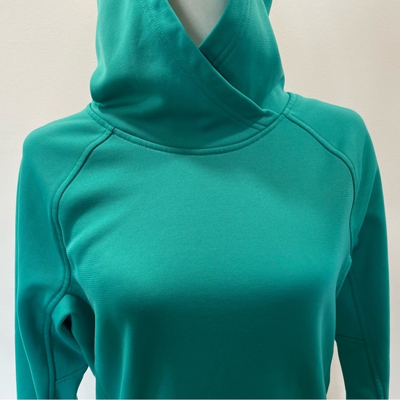 Oakley Funnelneck Hooded Sweatshirt Hoodie Womens Size Medium Teal - Picture 3 of 7